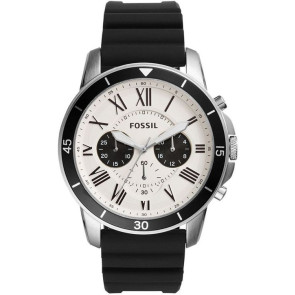 Watch strap Fossil FS5240 Silicone Black 22mm